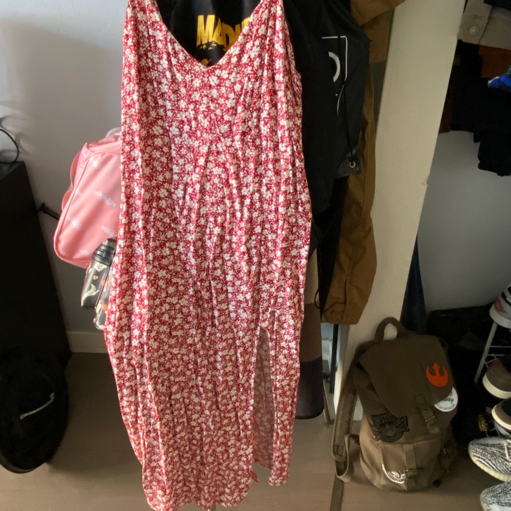 REFORMATION MIDI DRESS W/ SLIT